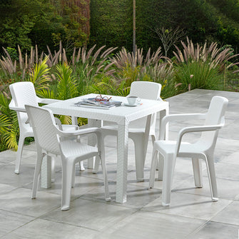 Silla Eterna Con Brazos Blanco Arena