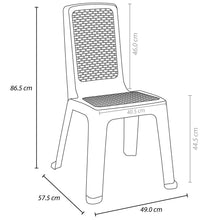 Silla Eterna Sin Brazos Blanco Arena