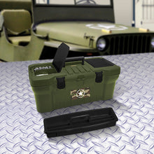 Caja Herramientas 20" Army Cerradura Plástica Verde