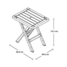 Mesa Plegable Rectangular Barú Mocca