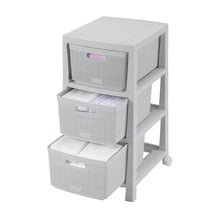 Cajonero Fique 3 Gavetas Gris Hielo