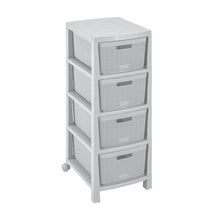 Cajonero Fique 4 Gavetas Gris Hielo