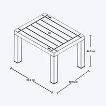Mesa de Centro Rectangular Barú Taupe