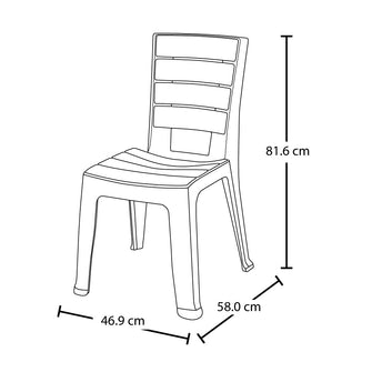 Silla Barú sin Brazos Mocca