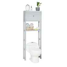 Estante Organizador con Puertas para Baño Gris Hielo