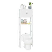 Estante Organizador de Baño 3 Niveles con Puertas Blanco