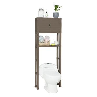 Estante Organizador con Puertas para Baño Mocca