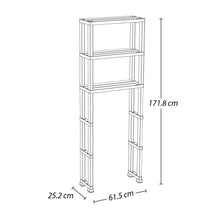 Estante Organizador de Baño 3 Niveles Gris Hielo