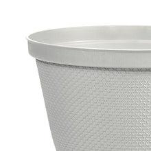 Matera Redonda Rafia 35 Cm con Plato Gris Hielo