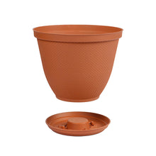 Matera Redonda Rafia 30 Cm con Plato Terracota