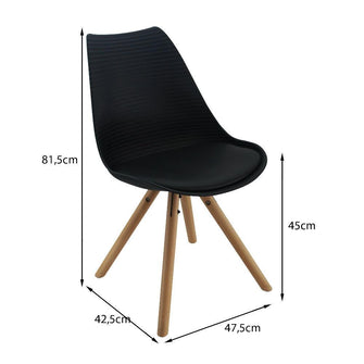 Kit x 4 Silla Atlas - Negro