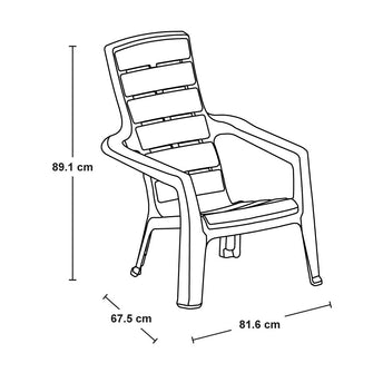 Silla Playera Barú Blanco Arena
