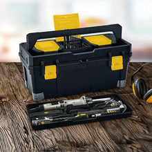Caja Herramientas 23" Cerradura Plástica Negro