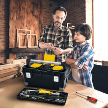 Caja Herramientas 25" Profesional Cerradura Metálica Negro