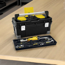 Caja Herramientas 25" Profesional Cerradura Metálica Negro