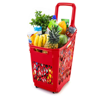 Cesta de Mercado 65 L Rojo