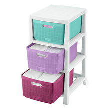 Cajonero Fique 3 Gavetas Glam