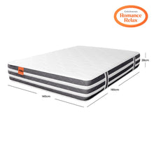 Colchón Romance Relax Dream Pedic 140x190 Color Gris Oscuro y Blanco