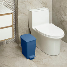 Basurero Pedal Slim 8 Litros Azul Petroleo