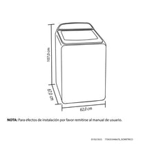 Lavadora ZOÜ 14 Kilogramos Haceb Digital Negra