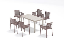 Silla Madrid con Brazos, Color Taupe, Con espaldar y diseño Moderno X2