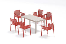 Silla Madrid con Brazos, Color Rojo, Con espaldar y diseño Moderno X4