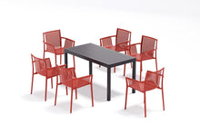 Silla Madrid con Brazos, Color Rojo, Con espaldar y diseño Moderno X2