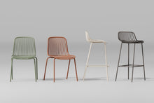 Butaco para Barra Tulum, Color Taupe, Diseño Moderno X4