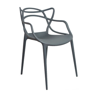 Kit por 4 Silla Solna Para Sala Comedor Jardín - Gris