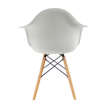 Kit por 4 Silla Eames Con Brazos Patas en Madera - Blanca