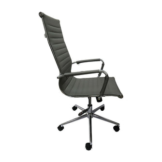 Silla Oficina Esterilla Alta - Gris