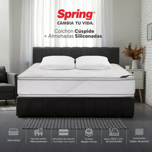 Combo Colchón Spring  Cuspide-King 200X200 Cm +  Set Almohada Siliconada