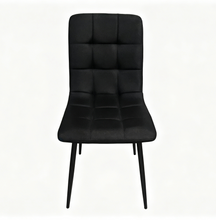 Set de 4 Sillas Flex, Color Negro, con Espaldar y Diseño Moderno