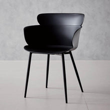 Silla Miami con Brazos, Color Negro, Con espaldar y diseño Moderno X2