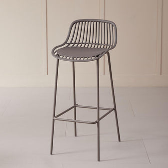 Butaco para Barra Tulum, Color Taupe, Diseño Moderno