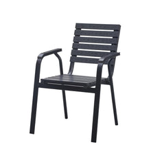 Sillas Comedor Exterior Rapel, Negro, con Cómodo Espaldar
