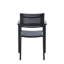 Sillas Comedor Exterior Oasis, Negro, con Cómodo Espaldar