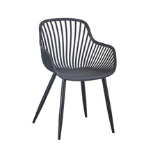 Set de 2 Sillas Victoria, Negro, con Espaldar Minimalista y Diseño Moderno