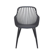 Set de 4 Sillas Victoria, Negro, con Espaldar Minimalista y Diseño Moderno