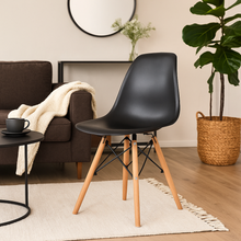 Set 4 Silla de Comedor Eames Negro