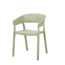 Set de 2 Sillas Manaos, Verde, con Espaldar Minimalista y Diseño Moderno