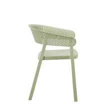 Set de 4 Sillas Manaos, Verde, con Espaldar Minimalista y Diseño Moderno