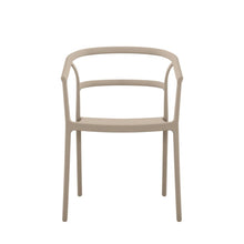 Set de 4 Sillas Porto, Taupe, con Espaldar Minimalista y Diseño Moderno