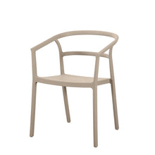 Set de 4 Sillas Porto, Taupe, con Espaldar Minimalista y Diseño Moderno