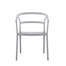 Silla Porto, Gris, con Espaldar Minimalista y Diseño Moderno