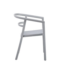 Silla Porto, Gris, con Espaldar Minimalista y Diseño Moderno