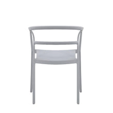 Silla Porto, Gris, con Espaldar Minimalista y Diseño Moderno