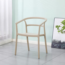 Set de 4 Sillas Porto, Taupe, con Espaldar Minimalista y Diseño Moderno
