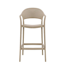 Set de 2 Sillas para Bar Curitiva, Taupe, con Reposa Pies Doble Proposito