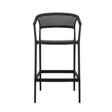 Set de 2 Sillas para Bar Salvador, Negro, con Reposa Pies Doble Proposito